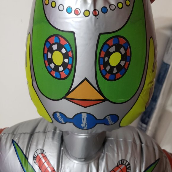 Vintage Starman 80 Inflatable Robot Radio Controlled Toy 1970's Tested In Box - Picture 5 of 16